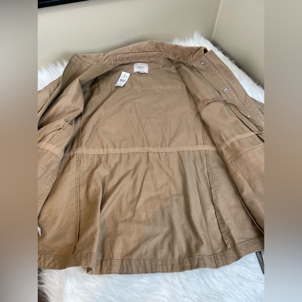 New Loft Cotton Field Barn Chore Coat Women's Tan Large - Picture 10 of 13